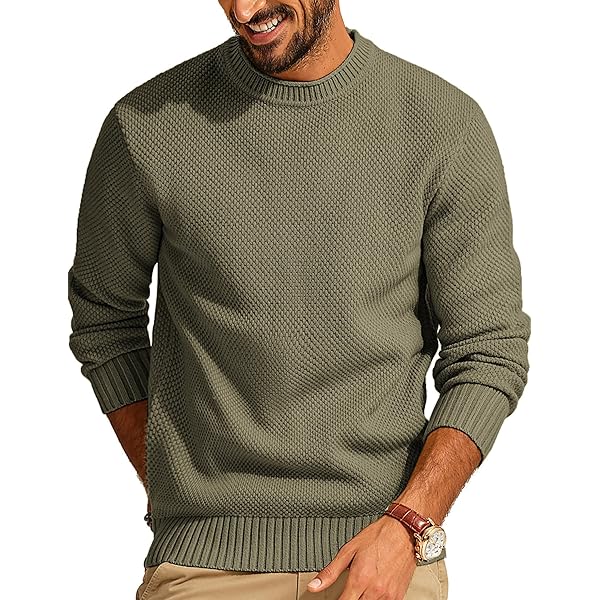 【韓国発】Cozy and fluffy henley neck knit COOFANDY Mens Henley Shirts Long Sleeve Quarter 1/4 Crewneck